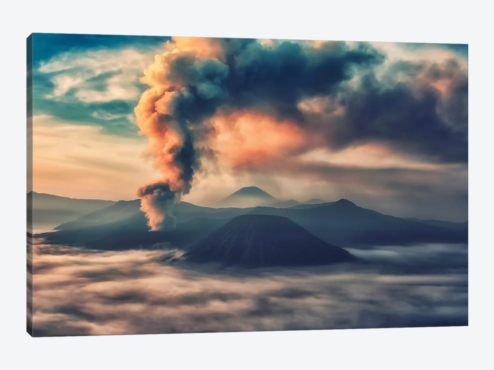 Activity In Mount Bromo by Manjik Pictures 1-piece Canvas Artwork