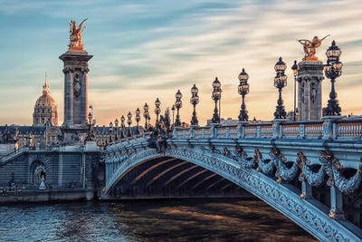 Alexandre III Bridge by Manjik Pictures art print