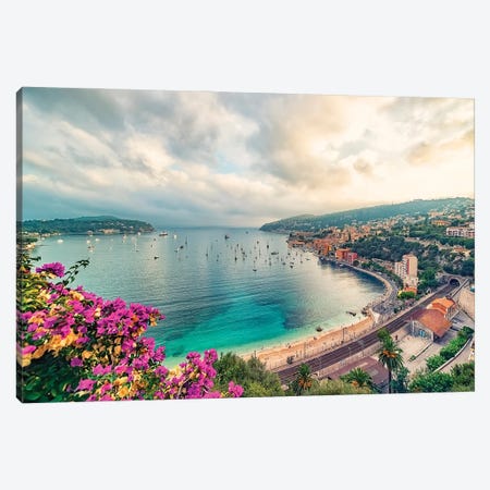 Coastline In The South Of France Canvas Print #EMN309} by Manjik Pictures Canvas Art Print