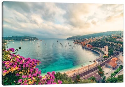 Coastline In The South Of France Canvas Art Print - Manjik Pictures