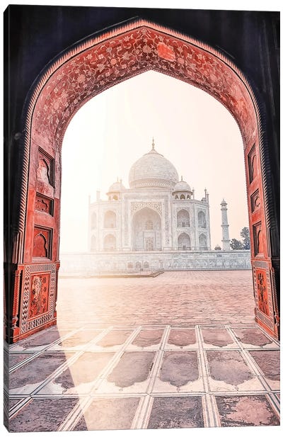 Morning Light Canvas Art Print - Taj Mahal