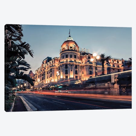 The City Of Nice Canvas Print #EMN312} by Manjik Pictures Canvas Art