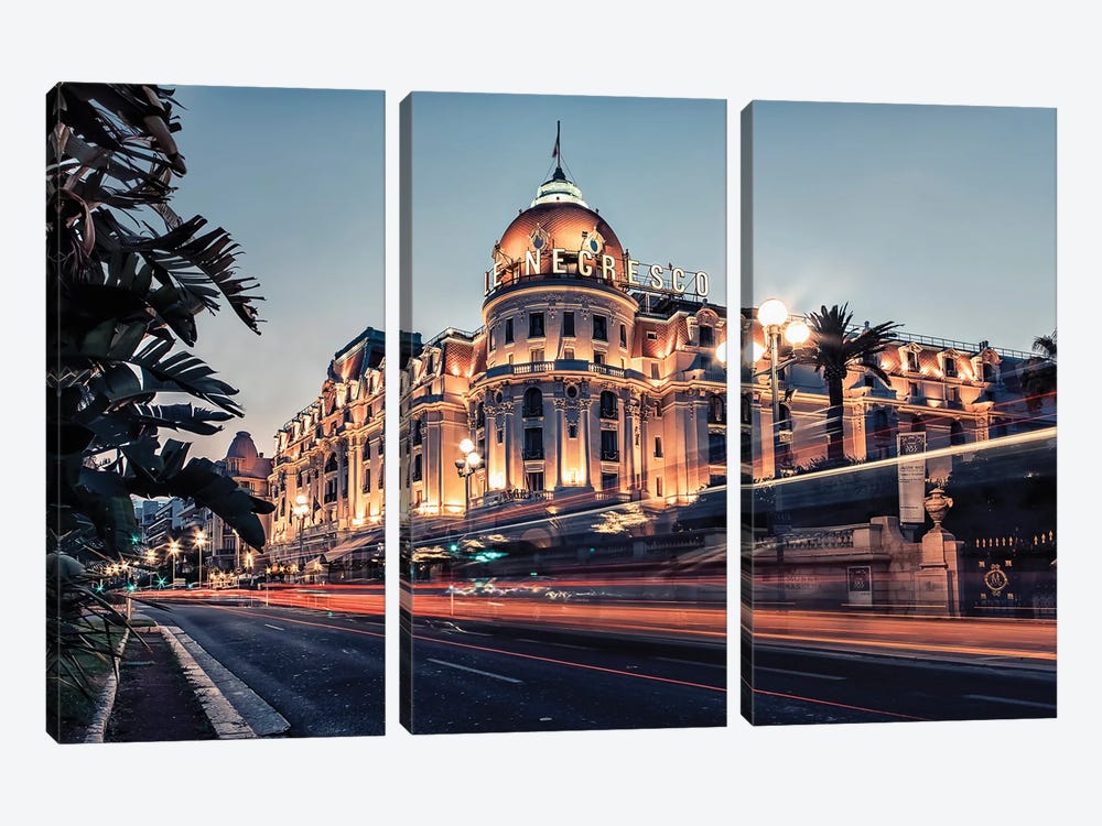 The City Of Nice by Manjik Pictures 3-piece Canvas Art