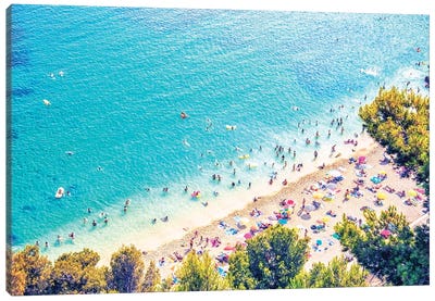 Mediterranean Sea Canvas Art Print - Aerial Beaches 