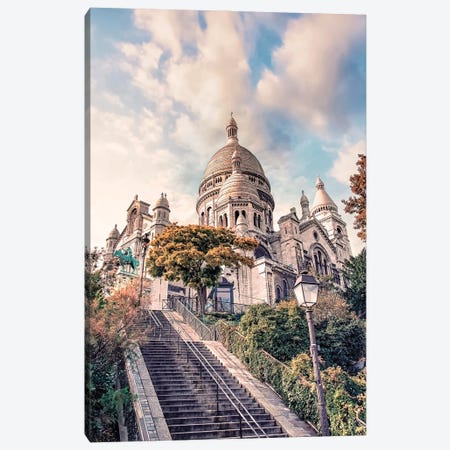 Sacred Heart In Montmartre Canvas Print #EMN318} by Manjik Pictures Canvas Art
