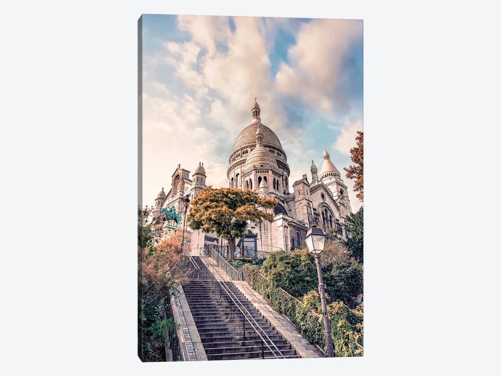Sacred Heart In Montmartre by Manjik Pictures 1-piece Canvas Artwork