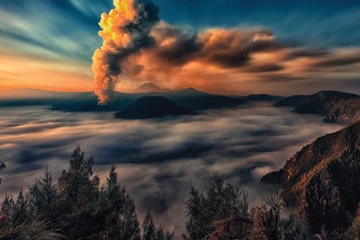 Eruption by Manjik Pictures acrylic art print