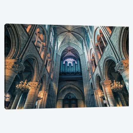 Notre Dame Canvas Print #EMN330} by Manjik Pictures Canvas Art