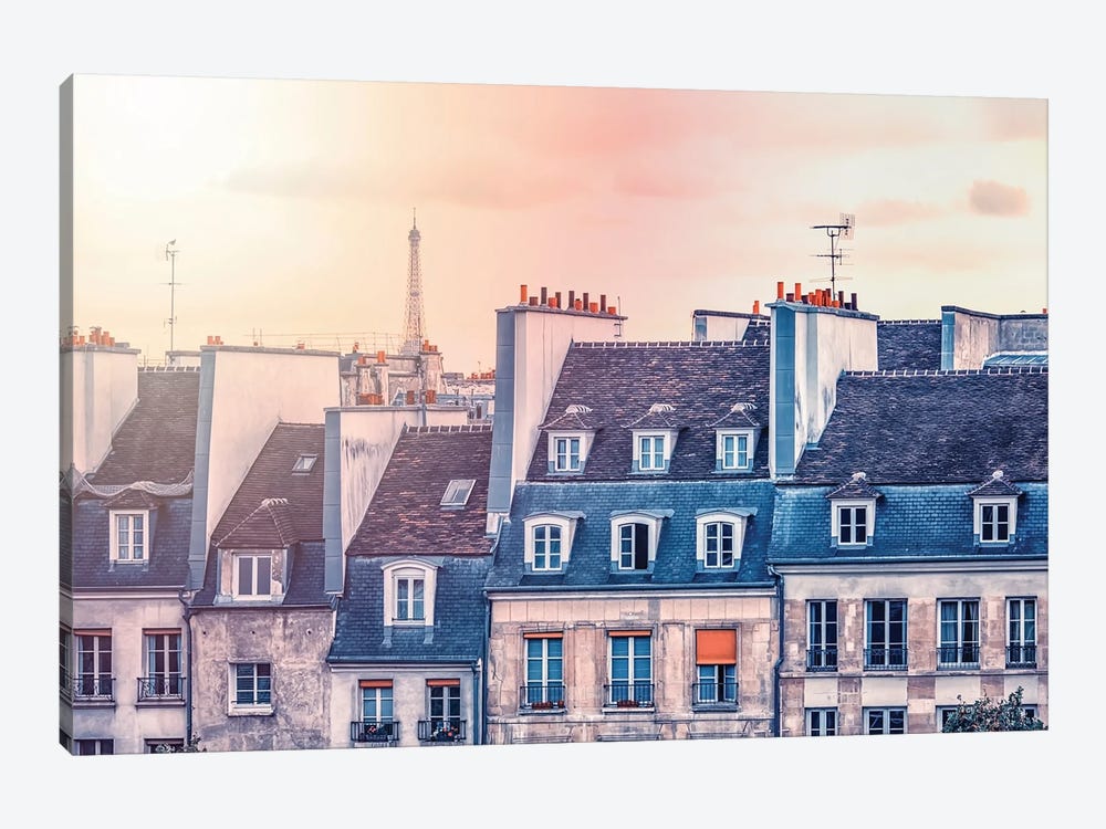 Paris Roofs by Manjik Pictures 1-piece Canvas Print