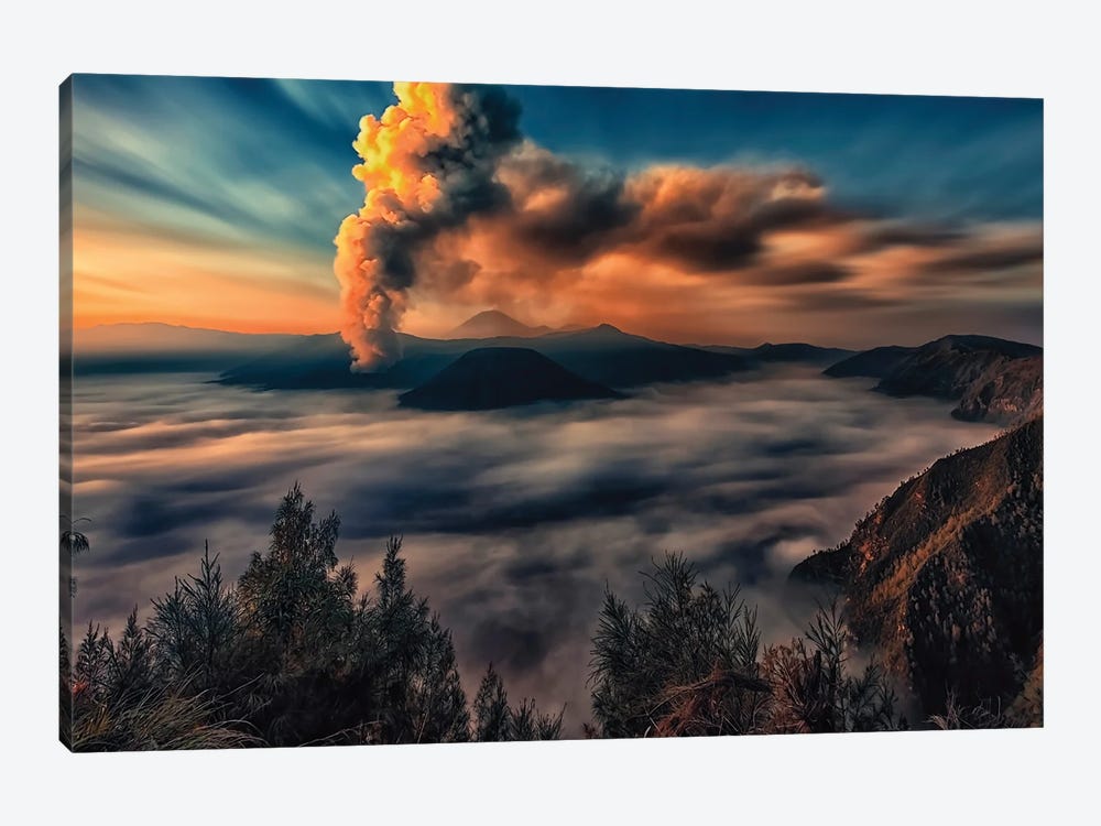 Eruption by Manjik Pictures 1-piece Canvas Artwork