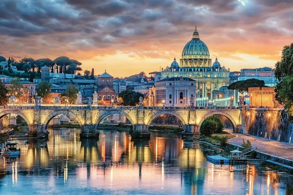 City Sunrises & Sunsets: Sunset In Rome by Manjik Pictures