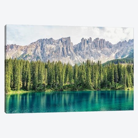 Turquoise Lake Canvas Print #EMN354} by Manjik Pictures Art Print