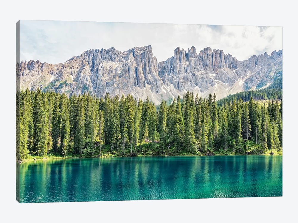 Turquoise Lake by Manjik Pictures 1-piece Canvas Art