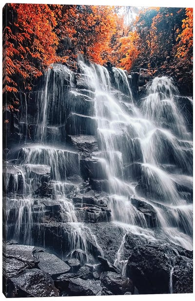Waterfall Canvas Art Print - Manjik Pictures