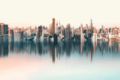 Fantasy City by Manjik Pictures canvas print