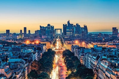 City Lights by Manjik Pictures canvas print