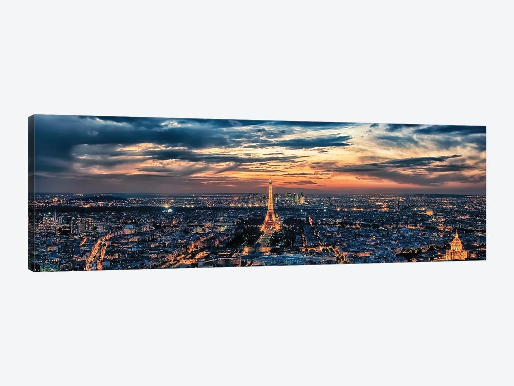 Paris City Lights by Manjik Pictures 1-piece Canvas Artwork