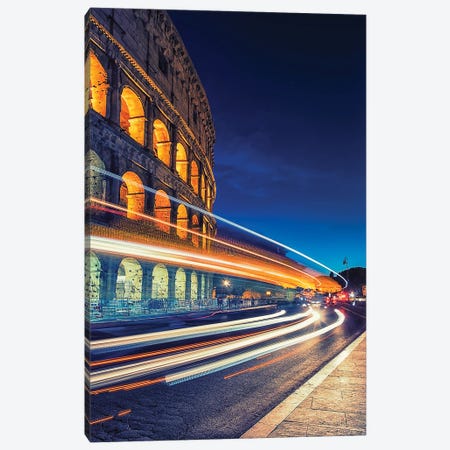 Night In Rome Canvas Print #EMN377} by Manjik Pictures Canvas Print