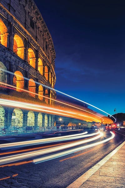 Ancient Ruins: Night In Rome by Manjik Pictures