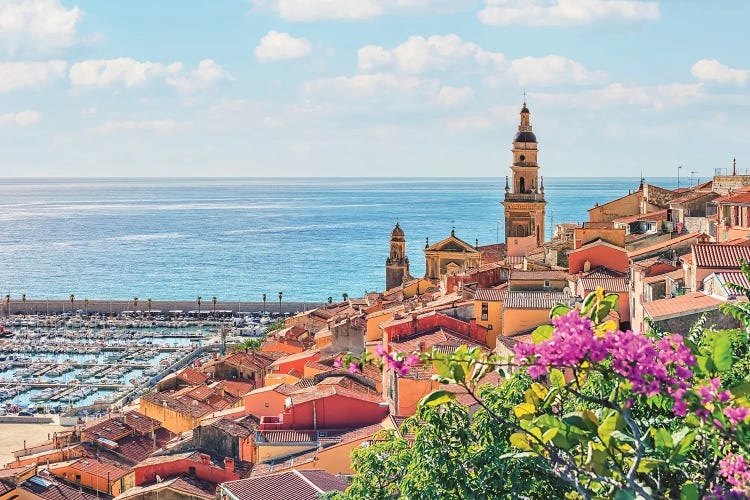 Menton In Summer by Manjik Pictures wall art