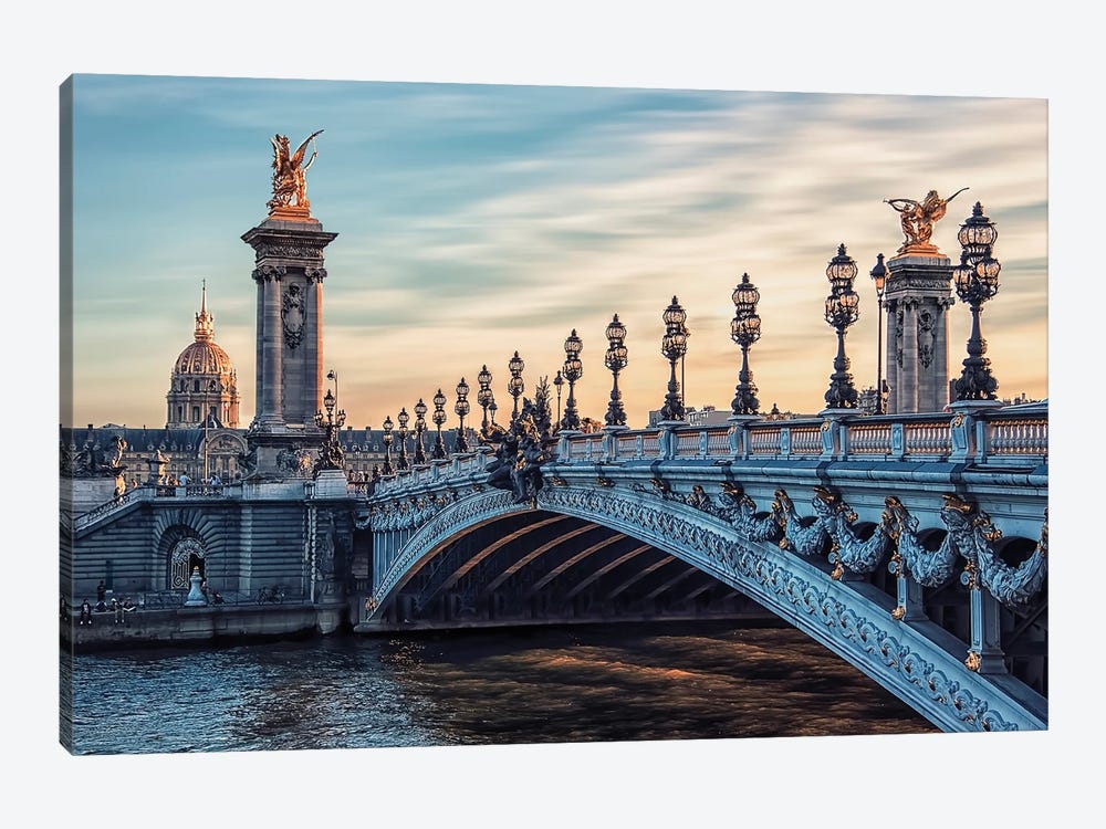 Alexandre III Bridge by Manjik Pictures 1-piece Art Print