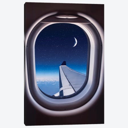 Night Flight Canvas Print #EMN400} by Manjik Pictures Canvas Wall Art