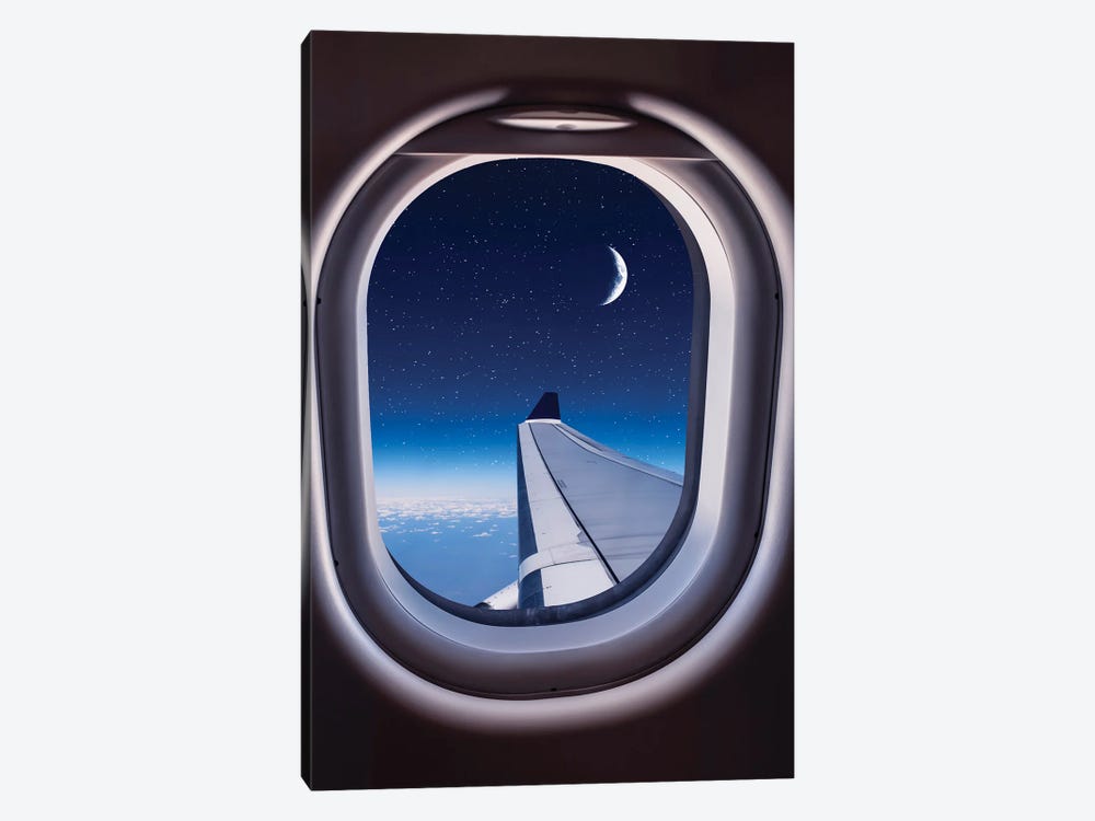 Night Flight by Manjik Pictures 1-piece Canvas Art