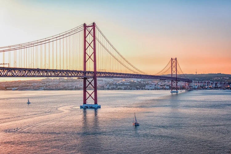 25 De Abril Bridge by Manjik Pictures wall art