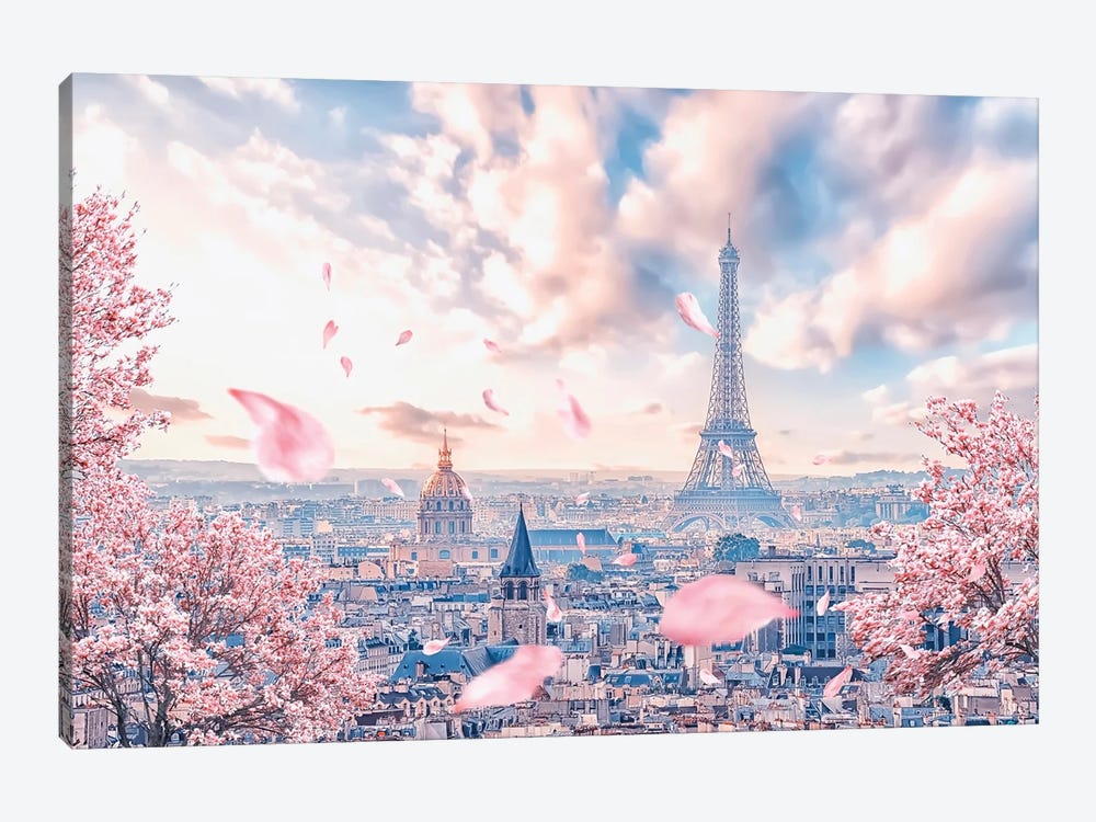 French Sakura by Manjik Pictures 1-piece Canvas Print