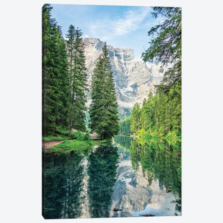 Lake In The Alps Canvas Print #EMN420} by Manjik Pictures Canvas Artwork