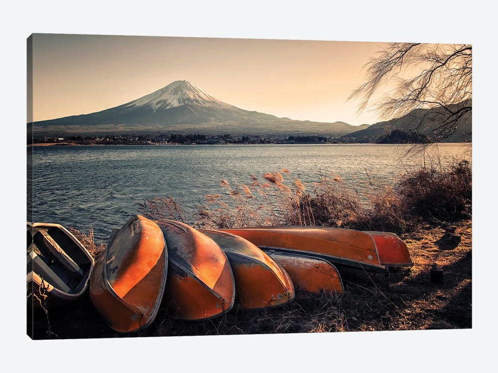 Fuji Sunset by Manjik Pictures 1-piece Art Print