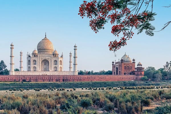 Taj Mahal: Taj Mahal Backside by Manjik Pictures