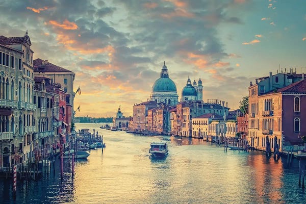 Veneto: Grand Canal In Venice by Manjik Pictures