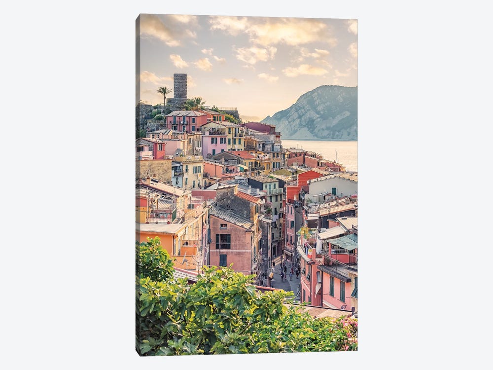 Vernazza Sunset by Manjik Pictures 1-piece Canvas Print