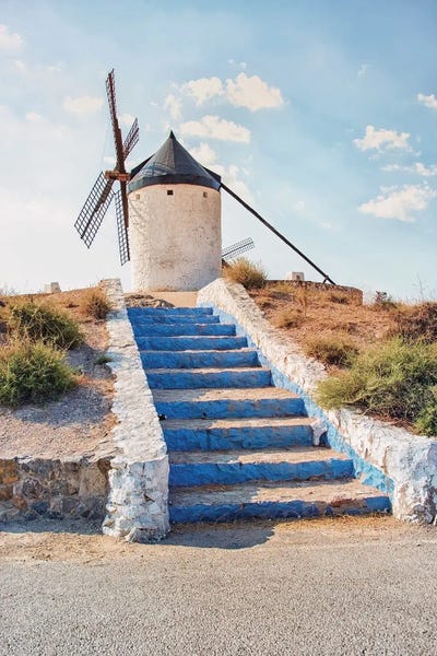 Windmill In La Mancha by Manjik Pictures metal wall art