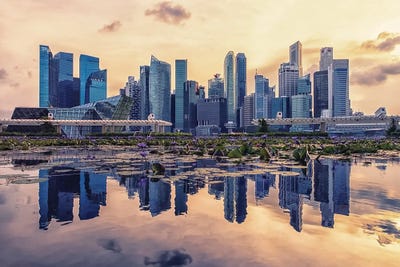 Marina Bay by Manjik Pictures canvas print