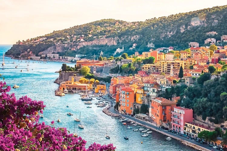 Villefranche Sur Mer In Summer by Manjik Pictures wall art