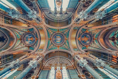 Inside Notre Dame De Fourviere by Manjik Pictures art print