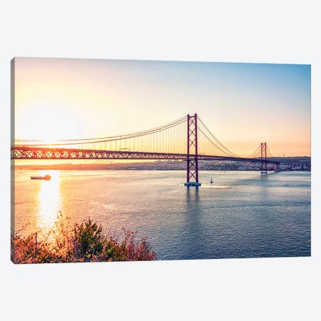The Gate To Lisbon Canvas Print #EMN532} by Manjik Pictures Canvas Wall Art