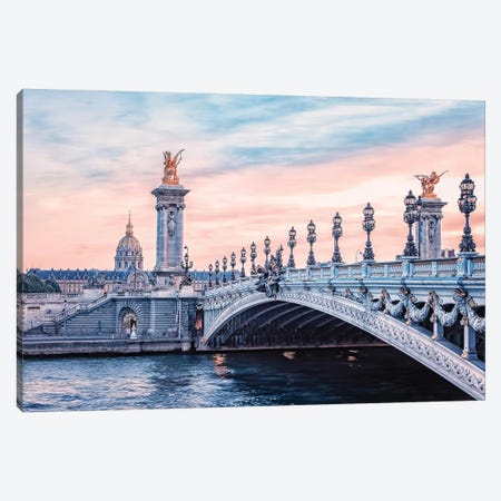 Alexandre III Bridge In Paris Canvas Print #EMN544} by Manjik Pictures Canvas Artwork