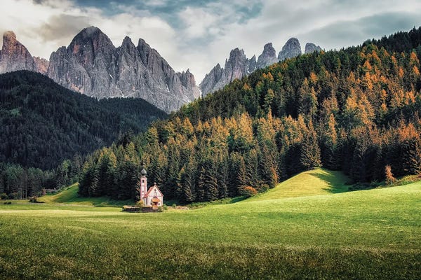 Christianity: Church In The Dolomites by Manjik Pictures