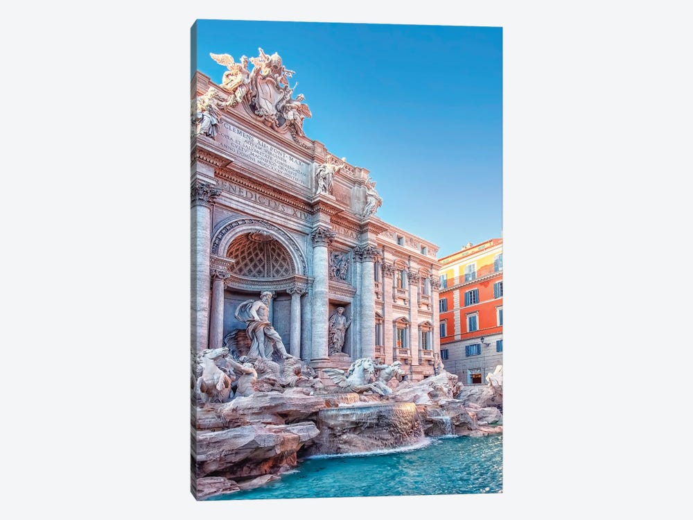 Rome Fountain by Manjik Pictures 1-piece Canvas Print