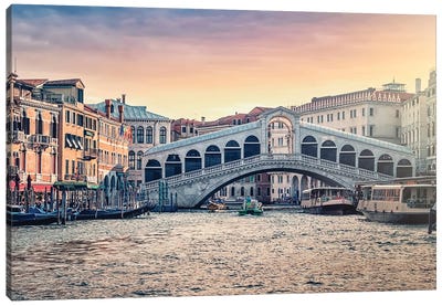 Rialto Bridge Canvas Art Print - Venice Art