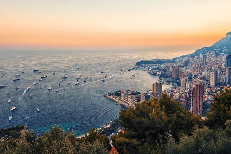 Monaco In The Summer by Manjik Pictures wall art