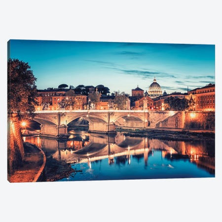 Rome Reflection Canvas Print #EMN564} by Manjik Pictures Canvas Wall Art