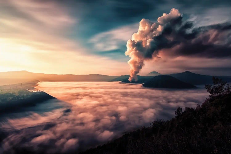 Volcanic Landscape by Manjik Pictures wall art