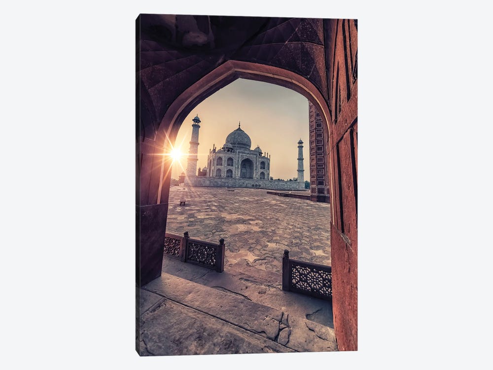 Taj Mahal Architecture by Manjik Pictures 1-piece Canvas Art