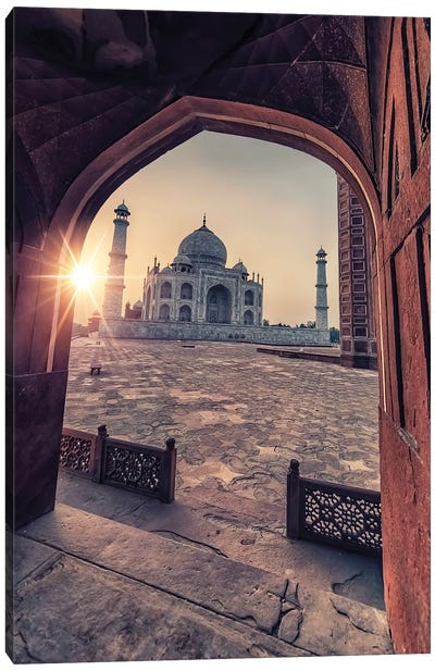 Taj Mahal Architecture Canvas Art Print