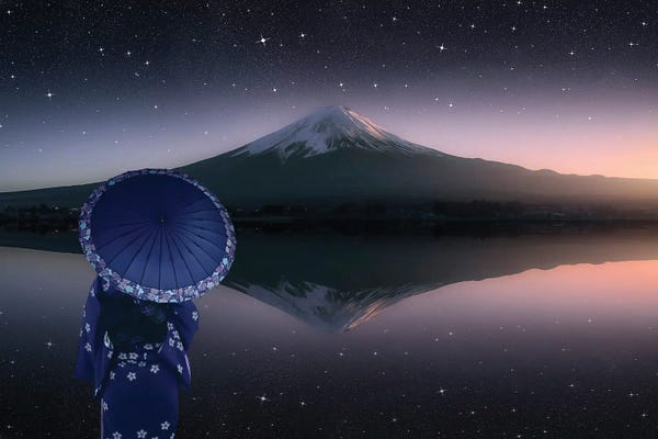 Mt.Fuji: Japan In The Evening by Manjik Pictures