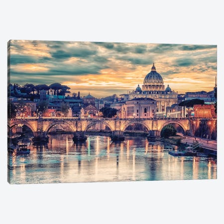 From Rome With Love Canvas Print #EMN584} by Manjik Pictures Canvas Wall Art